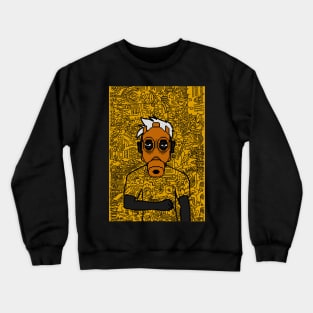 Pixelated Male Digital Collectible - Character with MaleMask, PixelEye Color, and DarkSkin on TeePublic Crewneck Sweatshirt